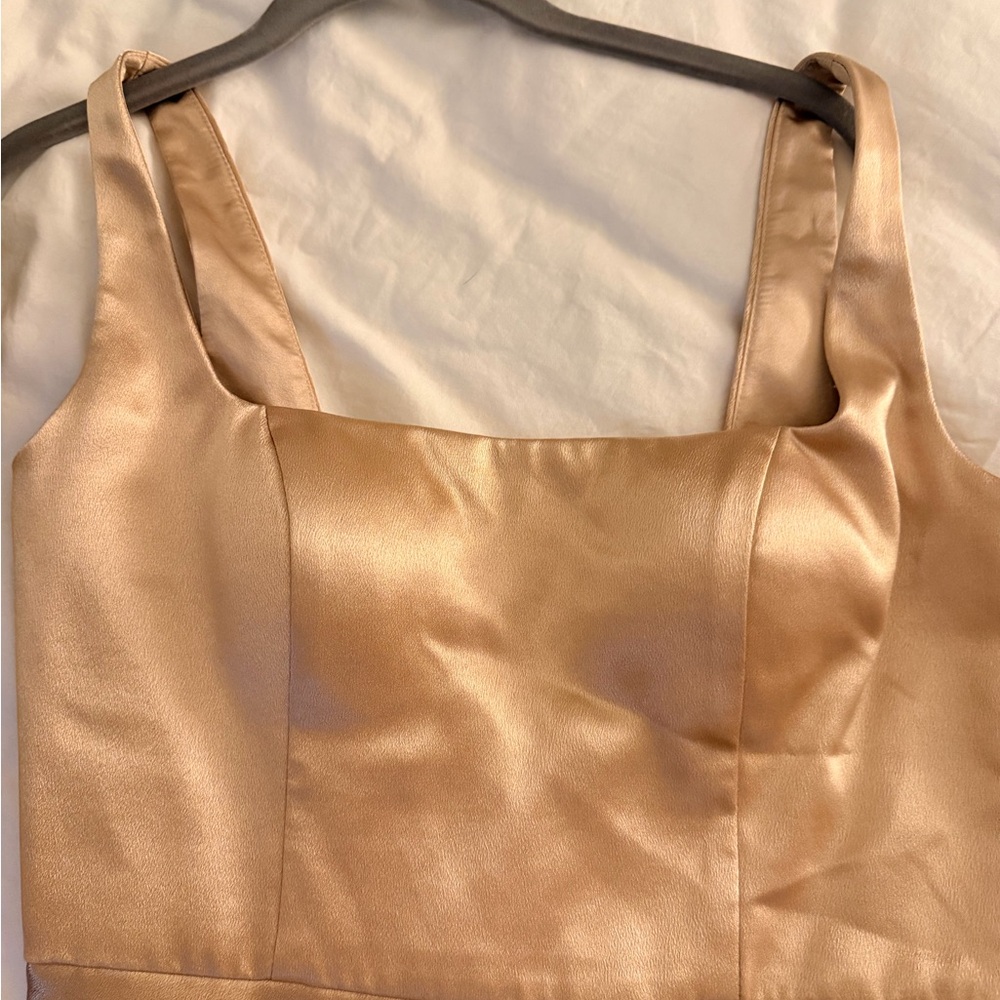 Jenny Yoo Ariana Dress in Pale Gold - Picture 4 of 5